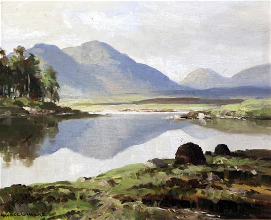 § Maurice Canning Wilks (1910–1984) Lough, Derry Clave, Connemara 16 x 20in.